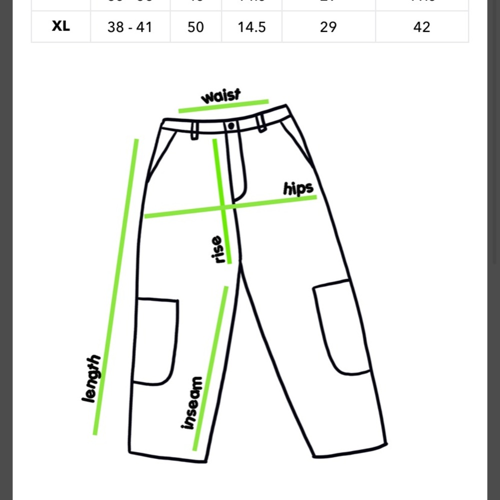 Blue High-Waist Relaxed Cargo Pants - Picture 8 of 8
